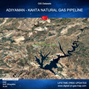 [Product Image] GIS Datasets of Adıyaman - Kahta Natural Gas Pipeline
