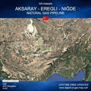 [Product Image] GIS Datasets of Aksaray - Eregli - Niğde Natural Gas Pipeline