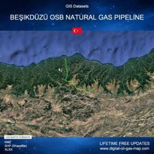 [Product Image] GIS Datasets of Beşikdüzü OSB Natural Gas Pipeline