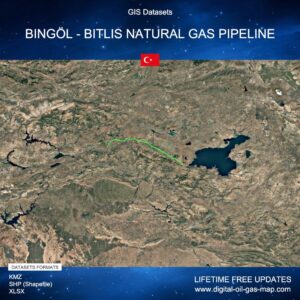 [Product Image] GIS Datasets of Bingöl - Bitlis Natural Gas Pipeline