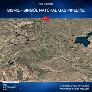 [Product Image] GIS Datasets of Bismil - Bingöl Natural Gas Pipeline