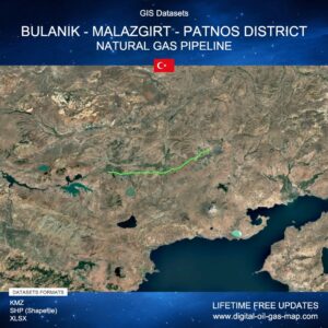 [Product Image] GIS Datasets of Bulanık - Malazgirt - Patnos District Natural Gas Pipeline