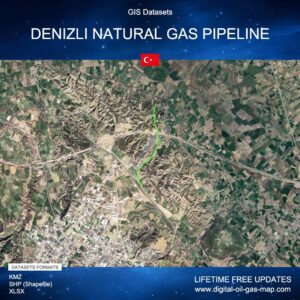 [Product Image] GIS Datasets of Denizli Natural Gas Pipeline