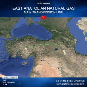 [Product Image] GIS Datasets of East Anatolian Natural Gas Main Transmission Line
