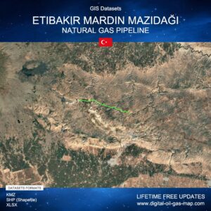 [Product Image] GIS Datasets of Etibakır Mardin Mazıdağı Natural Gas Pipeline
