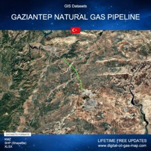 [Product Image] GIS Datasets of Gaziantep Natural Gas Pipeline