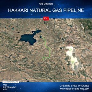 [Product Image] GIS Datasets of Hakkari Natural Gas Pipeline
