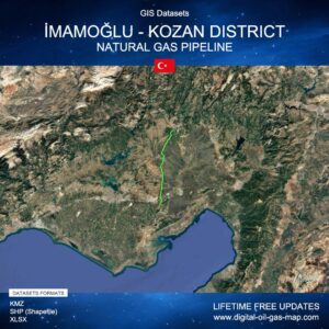[Product Image] GIS Datasets of İmamoğlu - Kozan District Natural Gas Pipeline