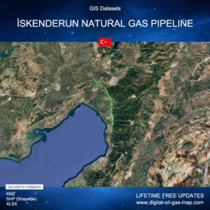 [Product Image] GIS Datasets of İskenderun Natural Gas Pipeline