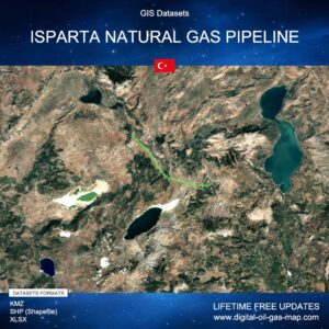 [Product Image] GIS Datasets of Isparta Natural Gas Pipeline