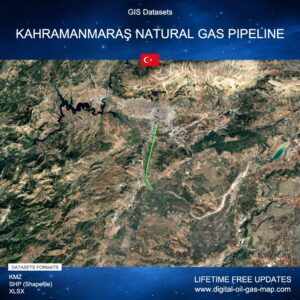 [Product Image] GIS Datasets of Kahramanmaraş Natural Gas Pipeline