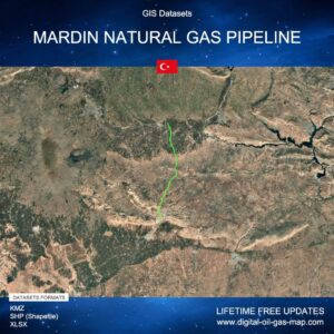 [Product Image] GIS Datasets of Mardin Natural Gas Pipeline