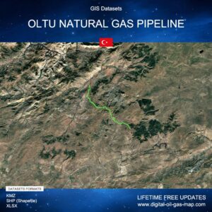 [Product Image] GIS Datasets of Oltu Natural Gas Pipeline