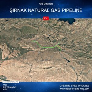 [Product Image] GIS Datasets of Şırnak Natural Gas Pipeline