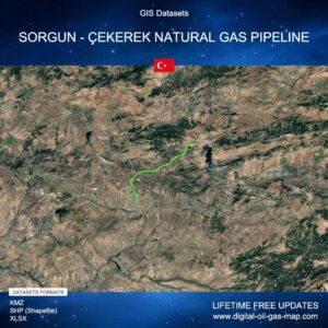 [Product Image] GIS Datasets of Sorgun - Çekerek Natural Gas Pipeline