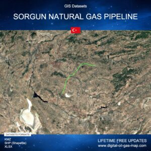 [Product Image] GIS Datasets of Sorgun Natural Gas Pipeline