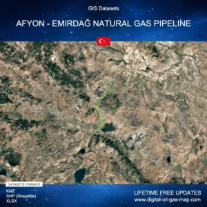 [Product Image] GIS Datasets of Afyon - Emirdağ Natural Gas Pipeline