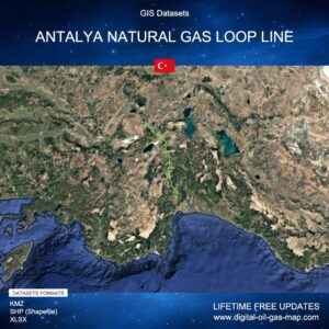 [Product Image] GIS Datasets of Antalya Natural Gas Loop Line