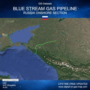 [Product Image] GIS Datasets of Blue Stream Gas Pipeline Russia Onshore Section