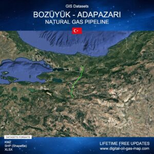 [Product Image] GIS Datasets of Bozüyük - Adapazarı Natural Gas Pipeline