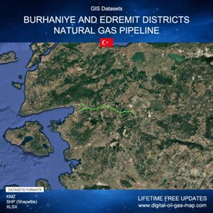 [Product Image] GIS Datasets of Burhaniye and Edremit Districts Natural Gas Pipeline