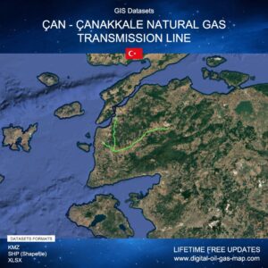 [Product Image] GIS Datasets of Çan - Çanakkale Natural Gas Transmission Line