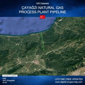 [Product Image] GIS Datasets of Çayağzı Natural Gas Process Plant Pipeline
