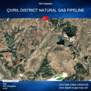 [Product Image] GIS Datasets of Çivril District Natural Gas Pipeline