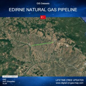 [Product Image] GIS Datasets of Edirne Natural Gas Pipeline