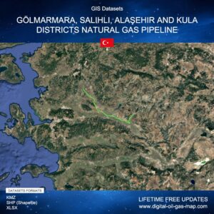 [Product Image] GIS Datasets of Gölmarmara, Salihli, Alaşehir and Kula Districts Natural Gas Pipeline