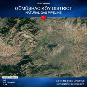 [Product Image] GIS Datasets of Gümüşhacıköy District Natural Gas Pipeline