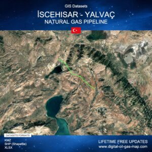 [Product Image] GIS Datasets of İscehisar - Yalvaç Natural Gas Pipeline