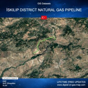 [Product Image] GIS Datasets of İskilip District Natural Gas Pipeline