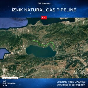 [Product Image] GIS Datasets of İznik Natural Gas Pipeline