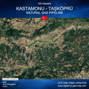 [Product Image] GIS Datasets of Kastamonu - Taşköprü Natural Gas Pipeline