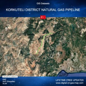 [Product Image] GIS Datasets of Korkuteli District Natural Gas Pipeline