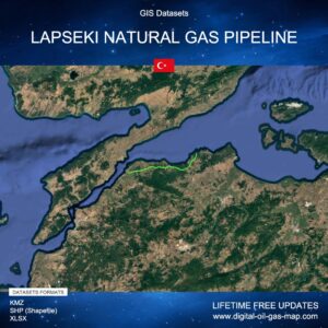[Product Image] GIS Datasets of Lapseki Natural Gas Pipeline