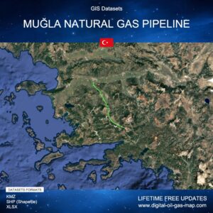 [Product Image] GIS Datasets of Muğla Natural Gas Pipeline
