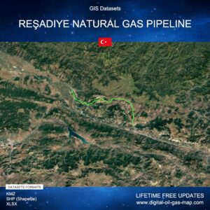 [Product Image] GIS Datasets of Reşadiye Natural Gas Pipeline