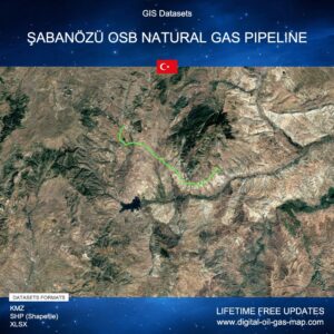 [Product Image] GIS Datasets of Şabanözü OSB Natural Gas Pipeline