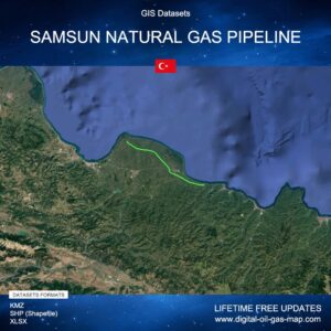 [Product Image] GIS Datasets of Samsun Natural Gas Pipeline