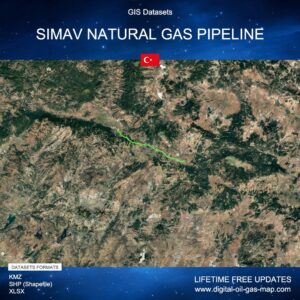 [Product Image] GIS Datasets of Simav Natural Gas Pipeline
