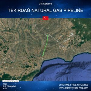 [Product Image] GIS Datasets of Tekirdağ Natural Gas Pipeline
