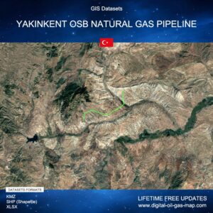 [Product Image] GIS Datasets of Yakınkent OSB Natural Gas Pipeline
