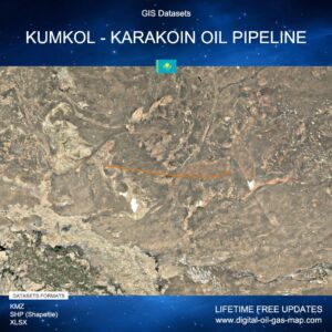 [Product Image] GIS Datasets of Kumkol - Karakoin Oil Pipeline