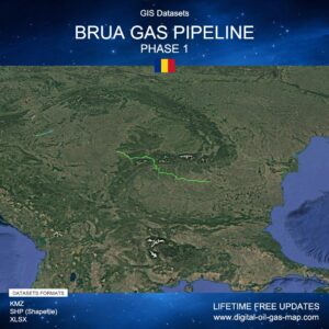 [Product Image] GIS Datasets of BRUA Gas Pipeline Phase 1