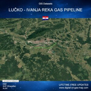 [Product Image] GIS Datasets of Lučko - Ivanja Reka Gas Pipeline