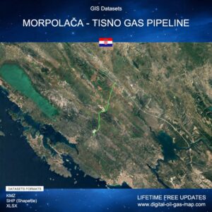 [Product Image] GIS Datasets of Morpolača - Tisno Gas Pipeline