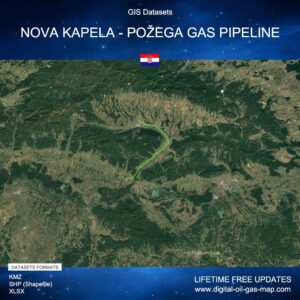 [Product Image] GIS Datasets of Nova Kapela - Požega Gas Pipeline