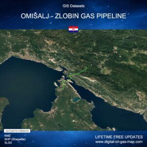 [Product Image] GIS Datasets of Omišalj - Zlobin Gas Pipeline